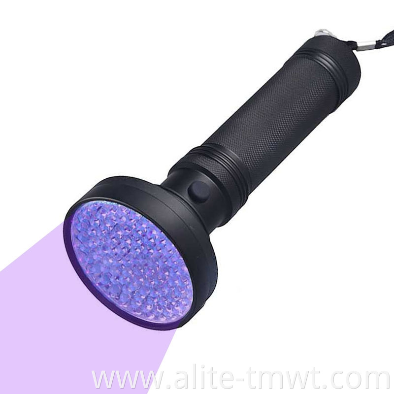 Heat Resistant UV Torch led Blacklight Flashlight 395 nm Urine Detector Scorpion Ultraviolet 100 LED Purple Light UV Flashlight